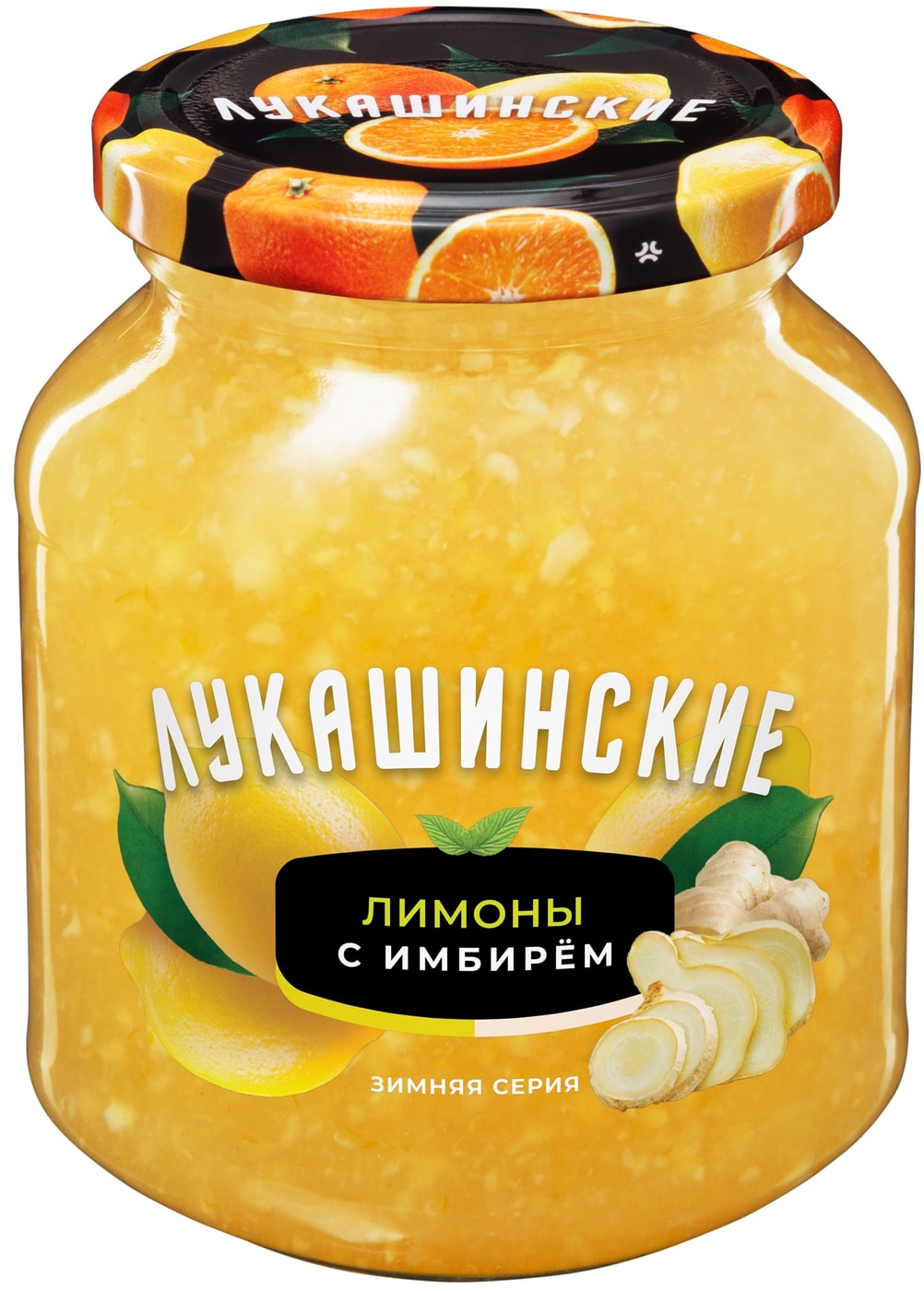 Изображение товара Варенье Лукашинские десерты Лимоны с имбирем 450г