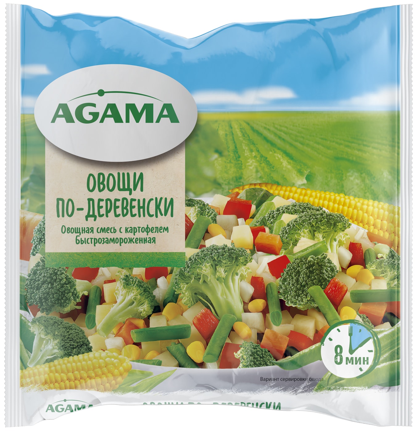 Изображение товара Смесь Agama Овощи по-деревенски с картофелем 400г