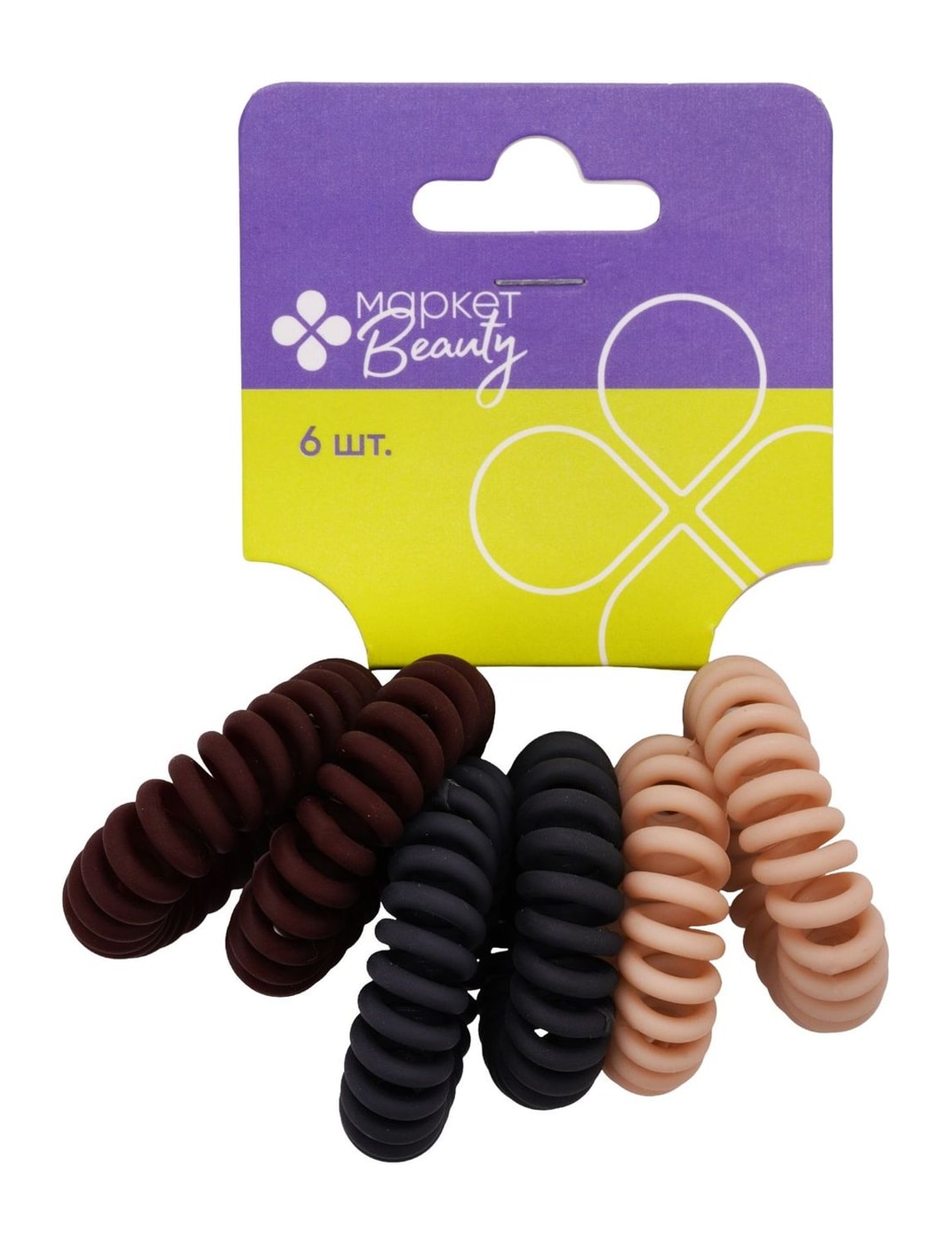 Изображение товара Набор резинок для волос Маркет Beauty 6шт