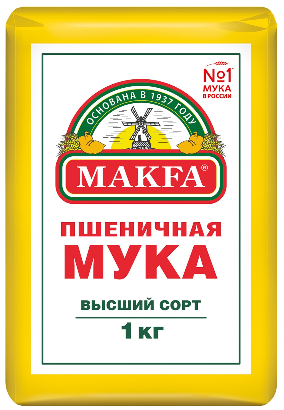 Изображение товара Мука Makfa Пшеничная высший сорт 1кг