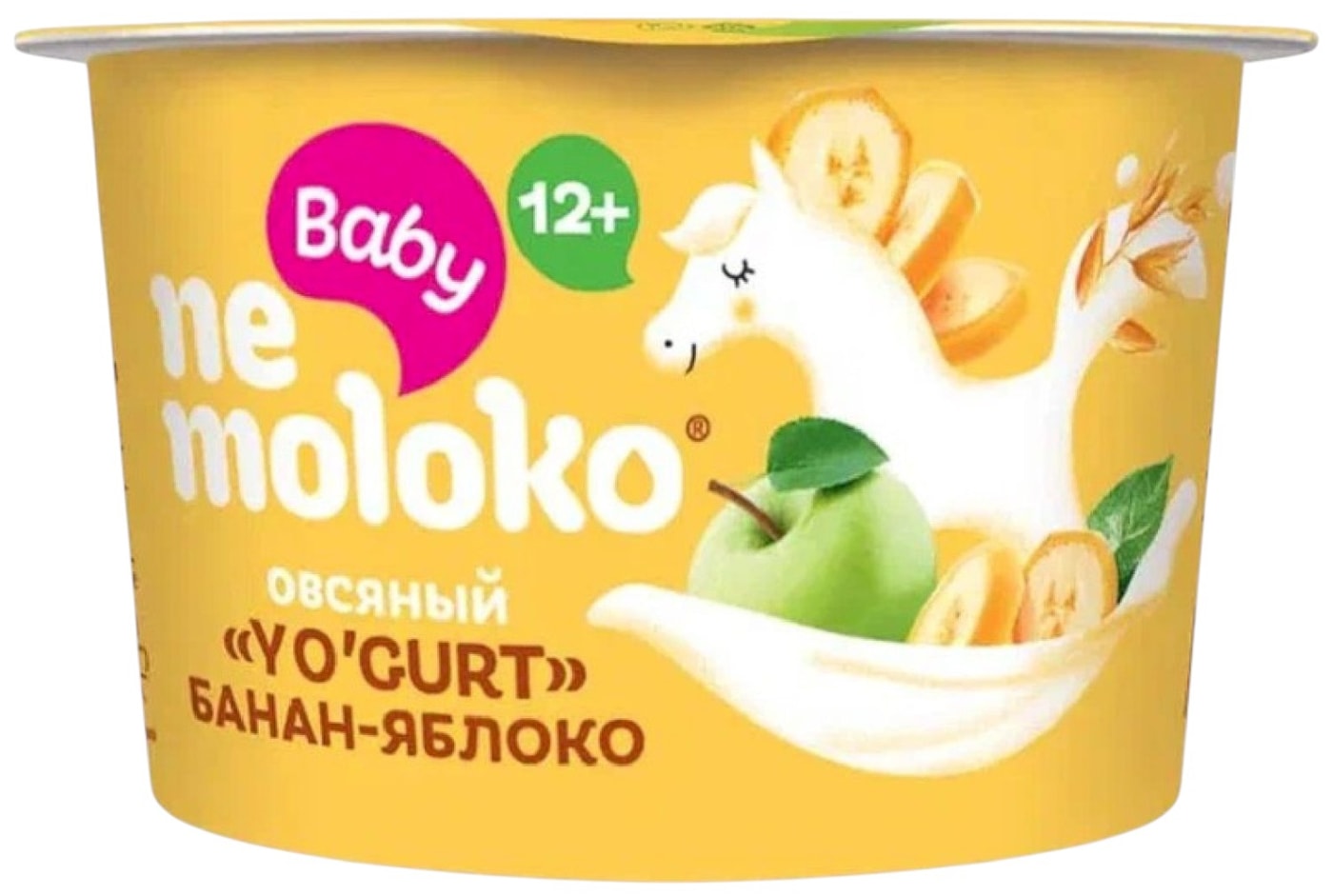 Изображение товара Nemoloko Baby YoGurt Банан-Яблоко с 12 месяцев 90г