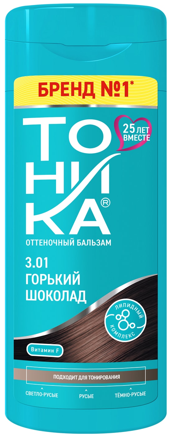 Изображение товара Бальзам для волос Тоника оттеночный 3.01 Горький шоколад 150мл