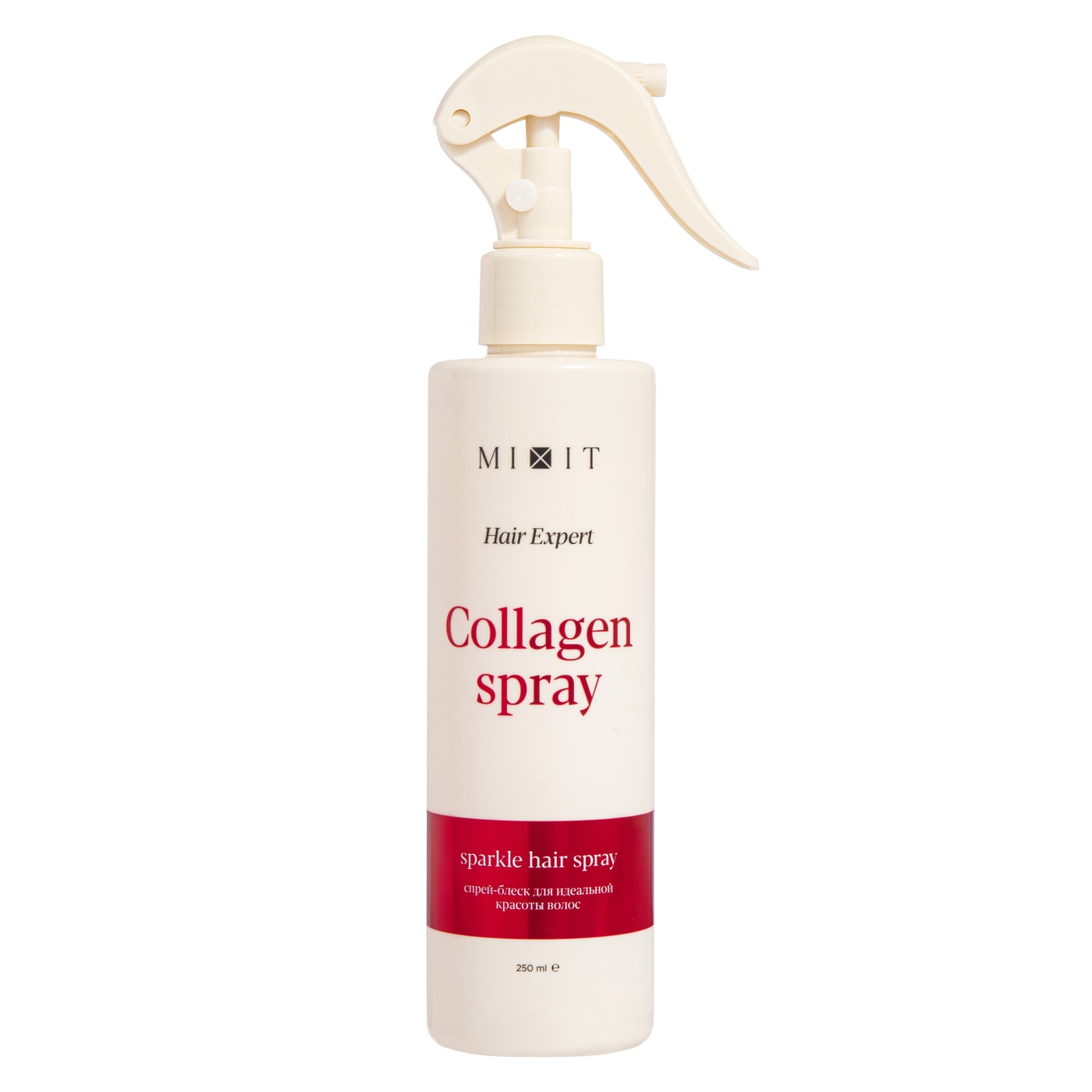 Изображение товара Спрей-блеск для волос MiXiT Hair Expert Sparkle Hair Spray для идеальной красоты 250мл Изображение товара Спрей-блеск для волос MiXiT Hair Expert Sparkle Hair Spray для идеальной красоты 250мл