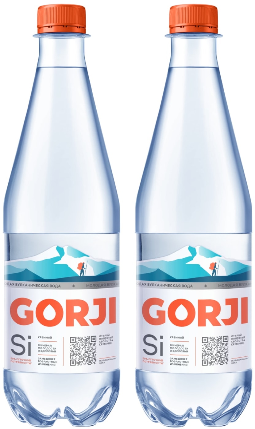 Изображение товара Минеральная газированная вода Gorji 0.5 л Россия натуральный напиток