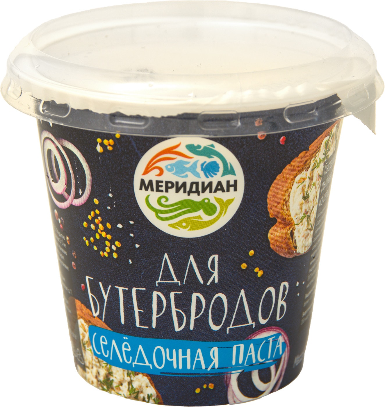 Изображение товара Паста селедочная Меридиан 140 г для бутербродов вкусная и свежая