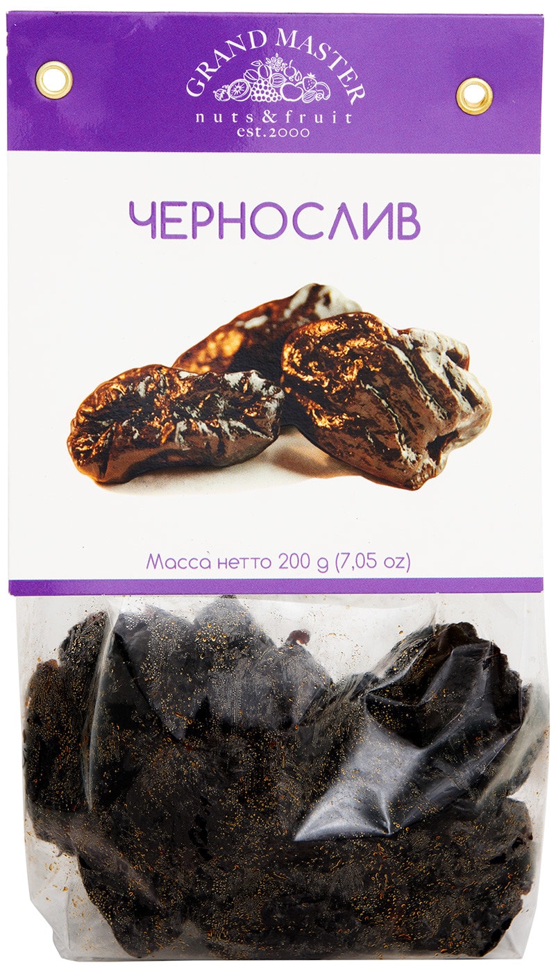 Изображение товара Сушеный чернослив Grand Master 200 г - натуральный сухофрукт для полезного перекуса