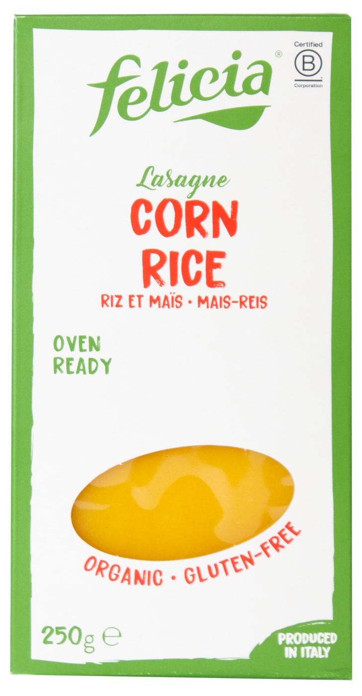 Изображение товара Макароны Felicia Lasagne corn and rice Лазанья 250г
