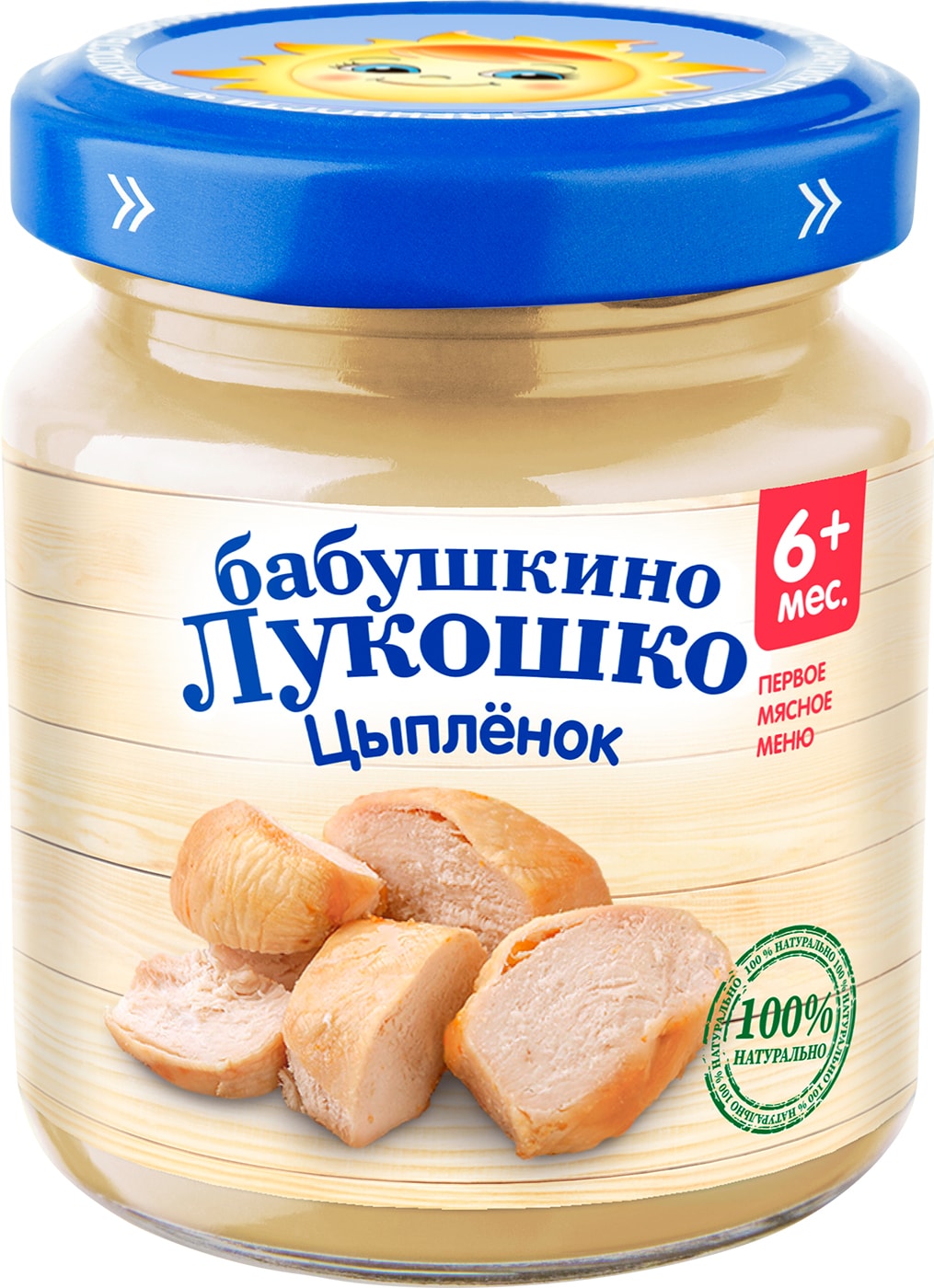 Изображение товара Пюре Бабушкино Лукошко из цыпленка 100г