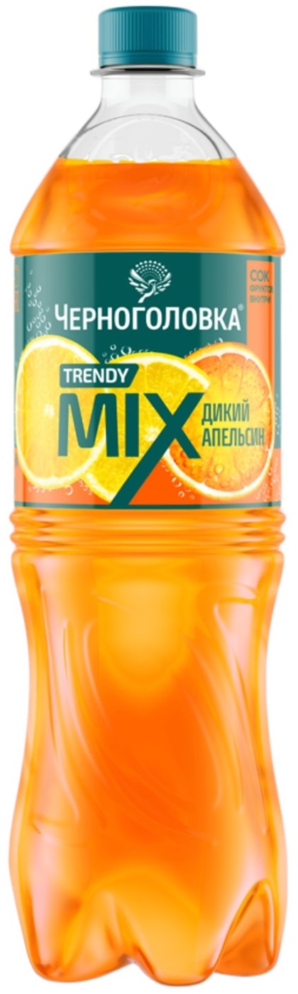 Изображение товара Газированный напиток Черноголовка Дикий апельсин юдзу 1л натуральный вкус