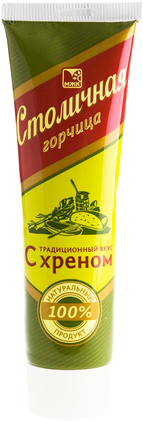 Изображение товара Горчица МЖК Столичная с хреном 100г