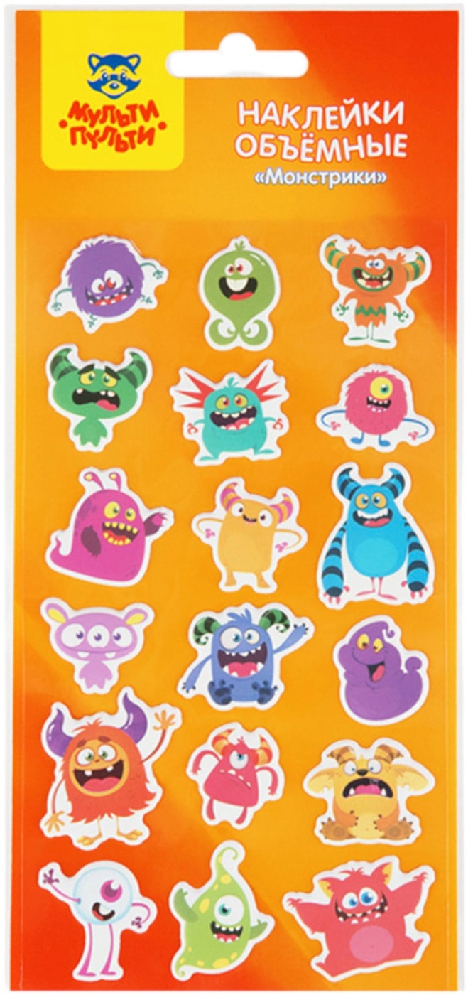 Изображение товара Наклейки Мульти-Пульти Монстрики 10×22 см, 18 шт