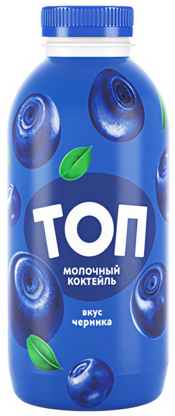 Изображение товара Молочный коктейль Черника 2% 450г Савушкин напиток свежий и полезный