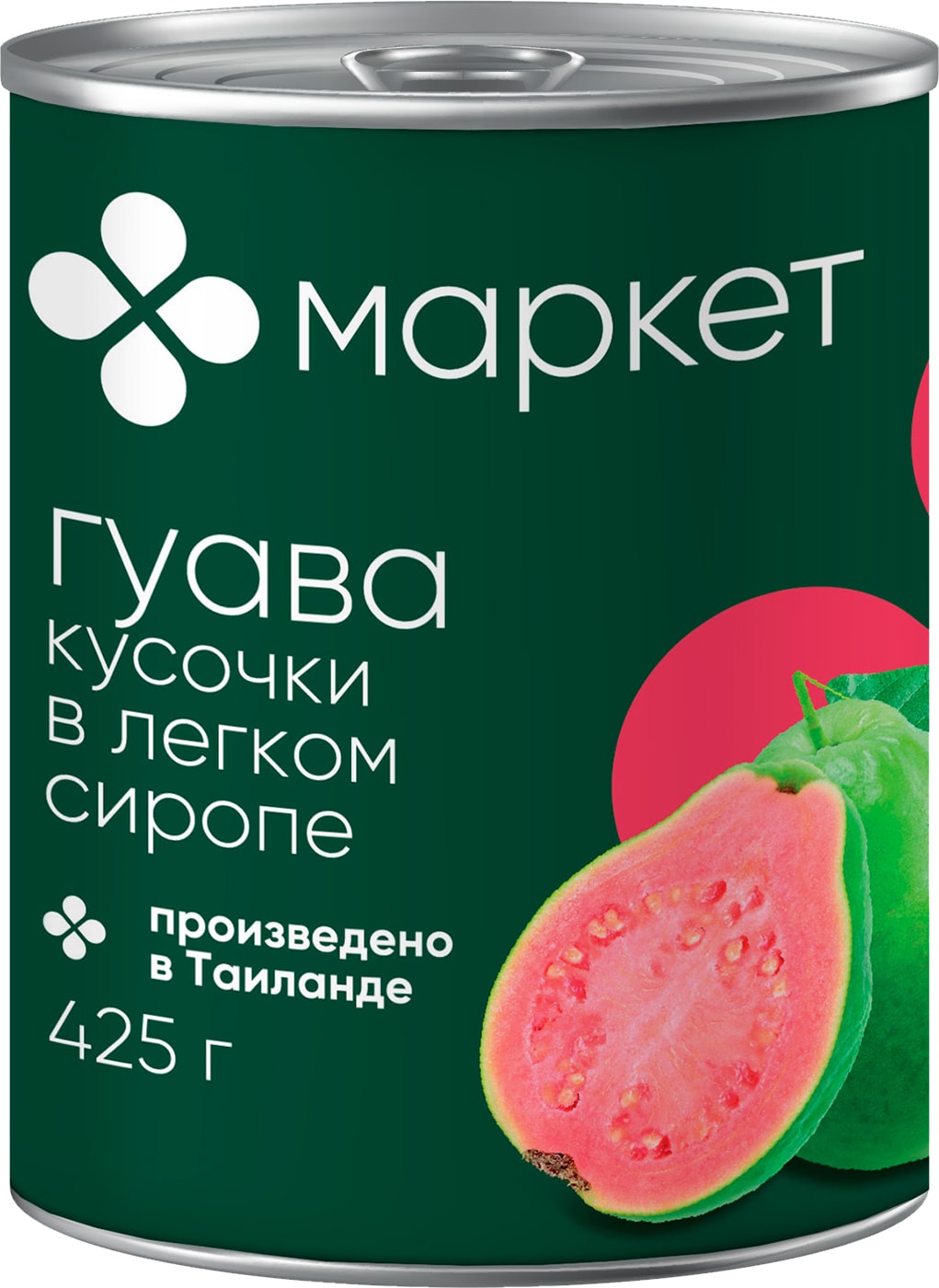 Изображение товара Гуава Маркет Кусочки в легком сиропе 425 мл натуральные фрукты Таиланд