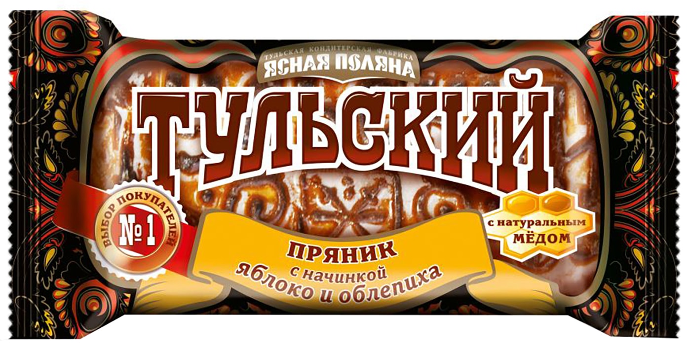 Изображение товара Пряник Ясная Поляна Тульский Яблоко-Облепиха 140г
