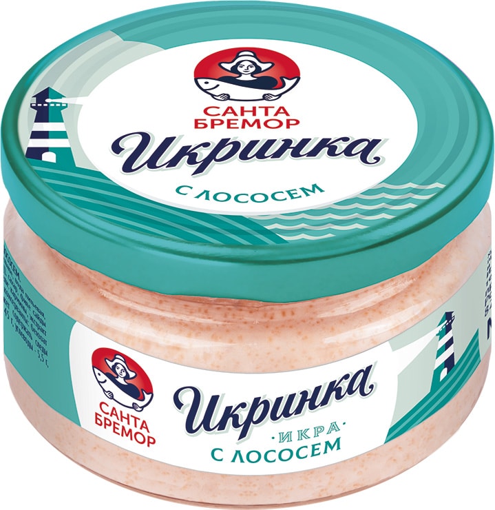 Изображение товара Икра Санта Бремор Икринка с лососем 160г