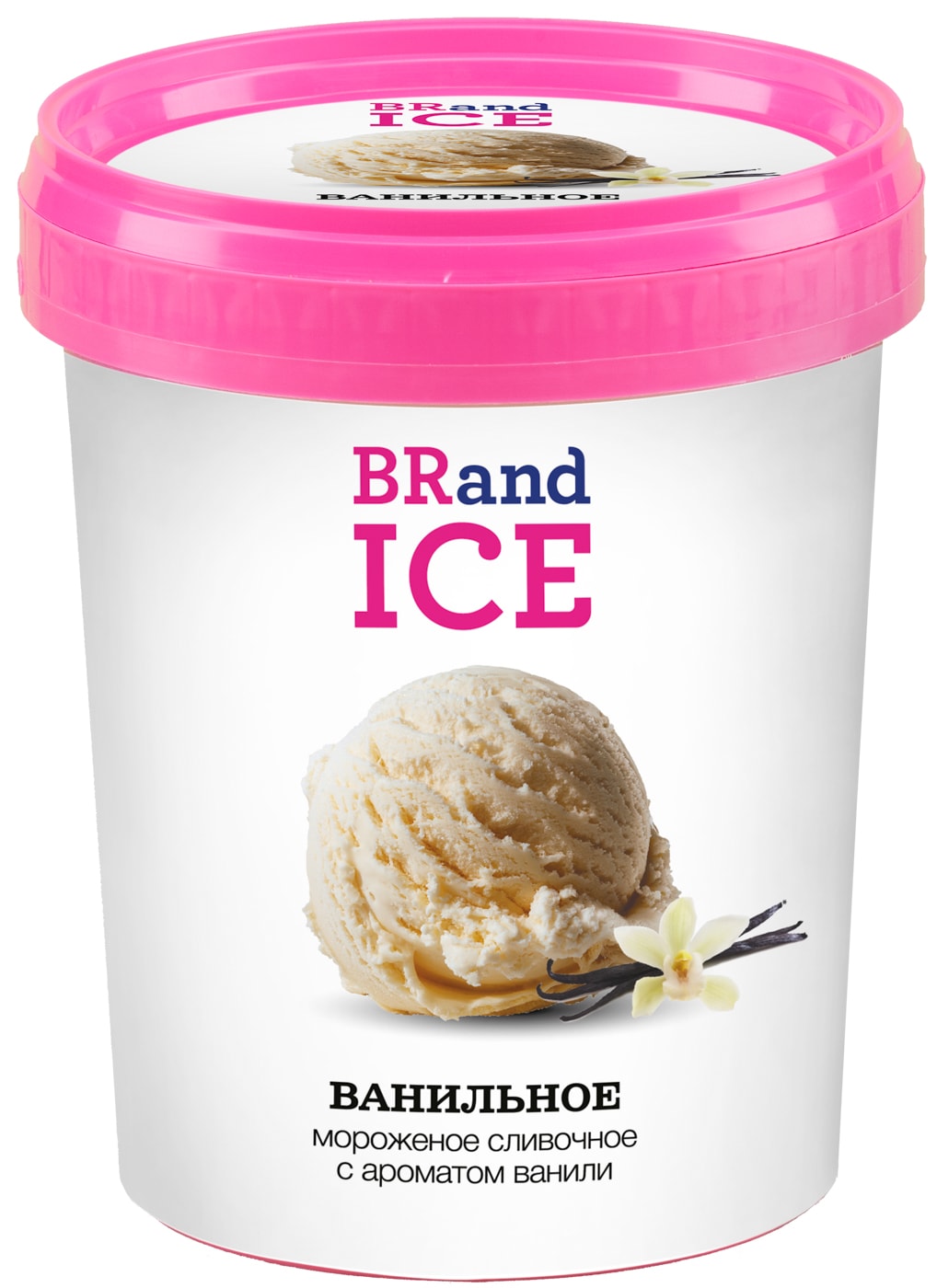 Изображение товара Мороженое сливочное ванильное BRandICE 550 г, Россия