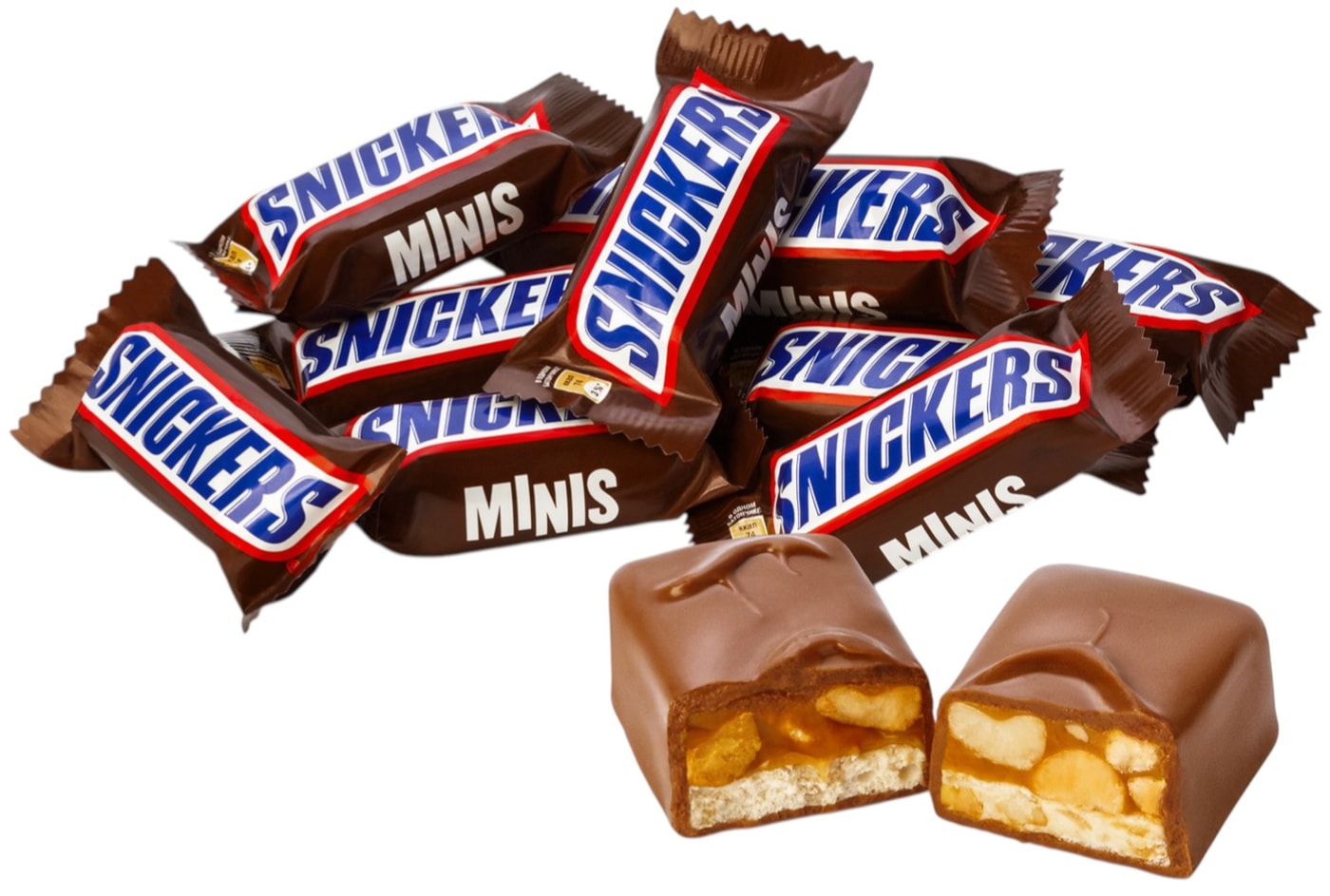 Изображение товара Шоколадный батончик Snickers Minis 