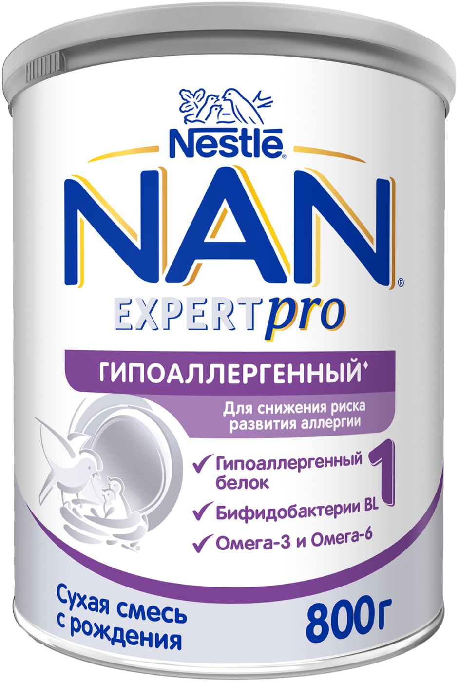 Изображение товара Молочная смесь NAN 1 OPTIPRO HA для новорожденных 800 г гипоаллергенная