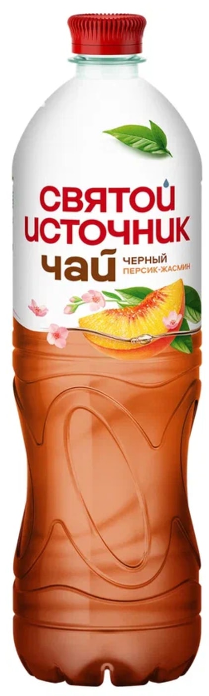 Изображение товара Чай Святой Источник холодный с персиком и жасмином 1 л натуральный напиток