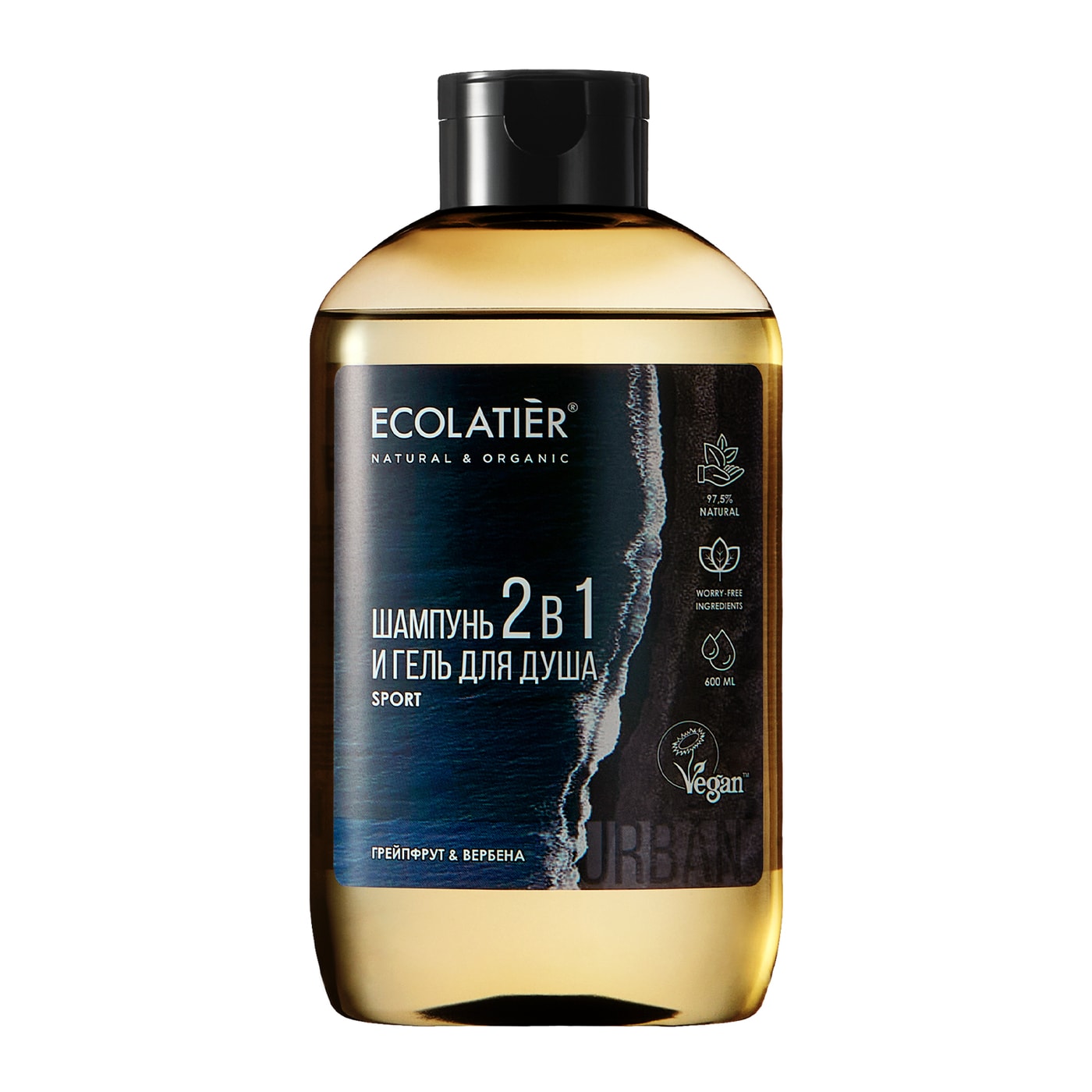 Изображение товара Гель-шампунь Ecolatier 2в1 Грейпфрут и Вербена 0.6 л Изображение товара Гель-шампунь Ecolatier 2в1 Грейпфрут и Вербена 0.6 л