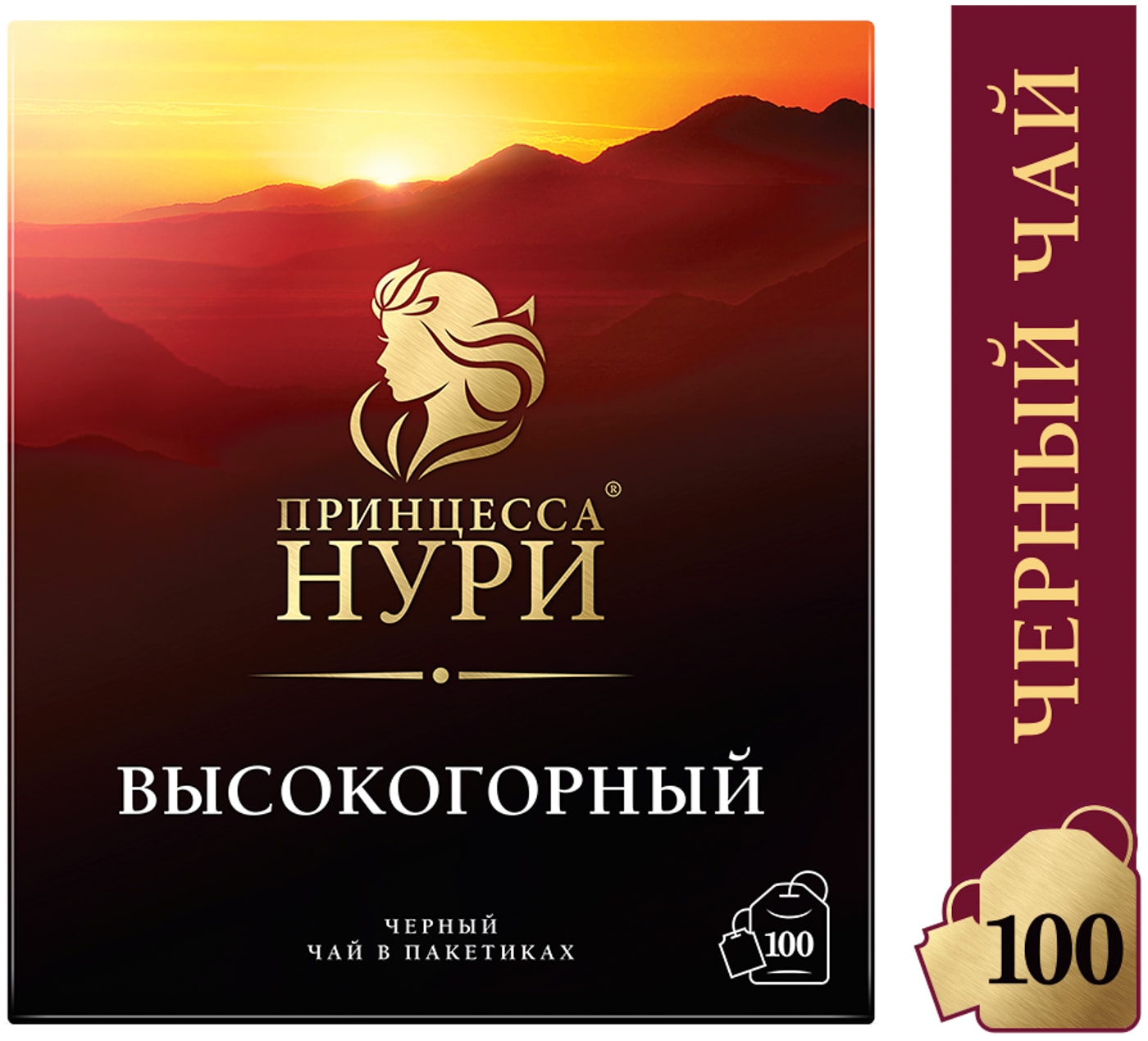 Изображение товара Чай черный Принцесса Нури Высокогорный 100*2г