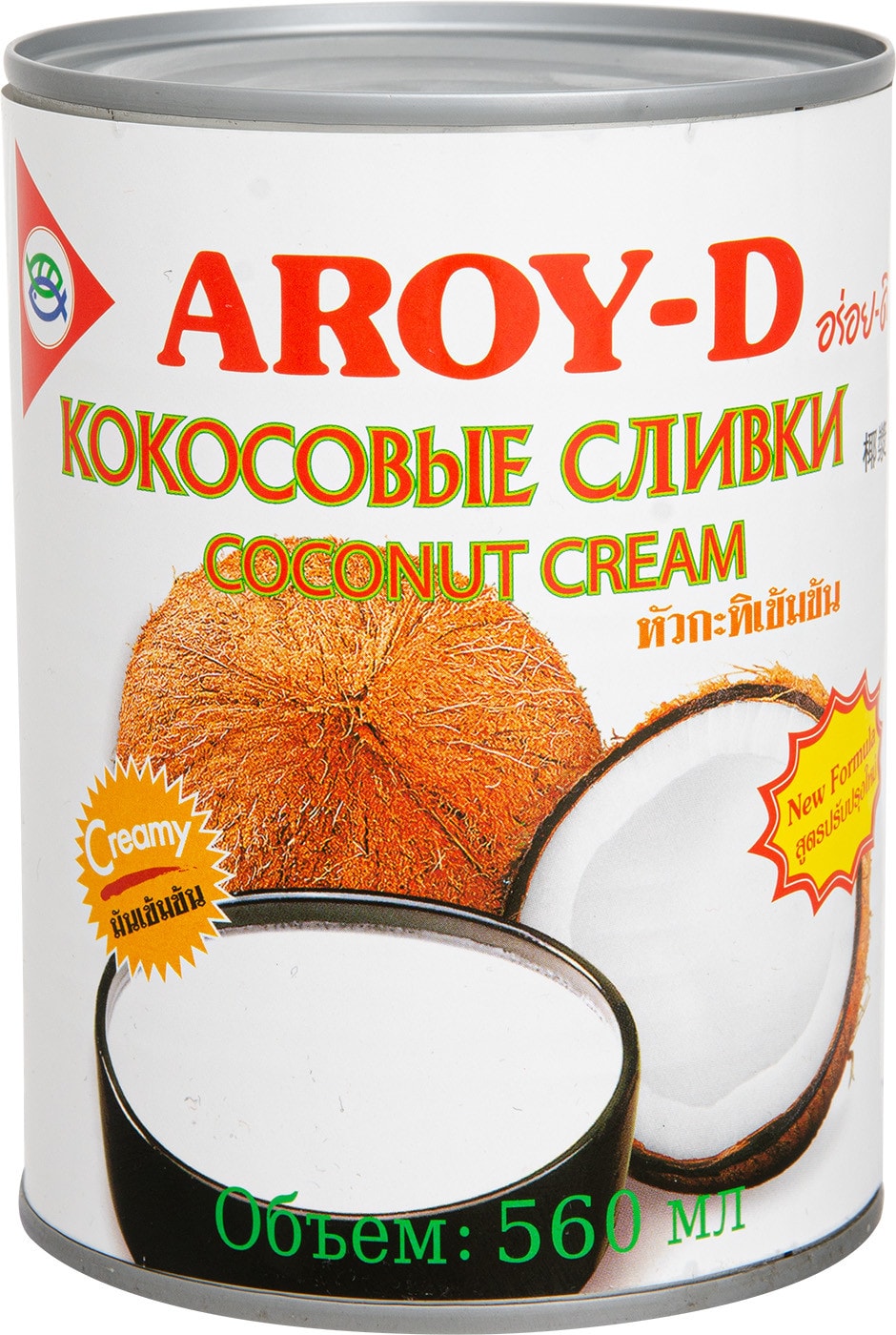 Изображение товара Сливки кокосовые Aroy-D 70% 560 мл