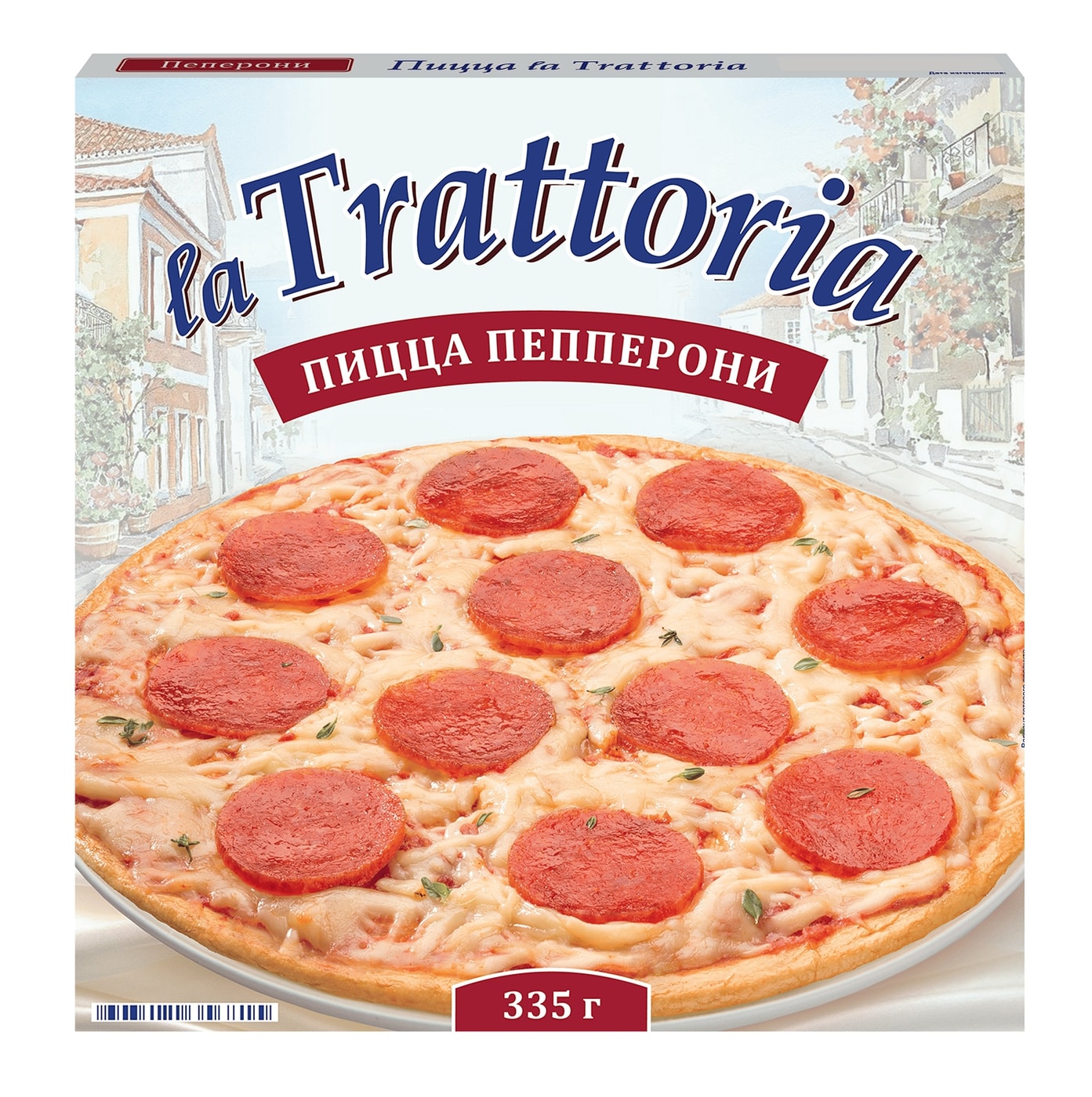 Изображение товара Пицца La Trattoria Пепперони 335г замороженная Изображение товара Пицца La Trattoria Пепперони 335г замороженная