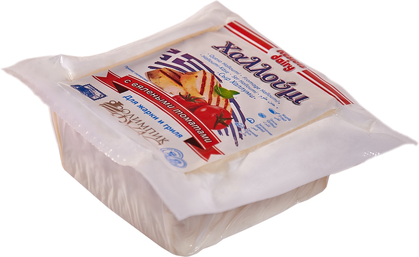 Изображение товара Сыр Kesidis Dairy Халлуми рассольный для гриля с вялеными томатами 40% 270г