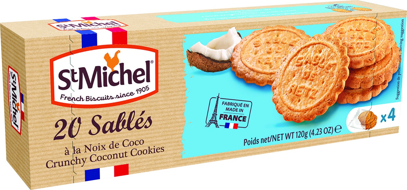 Изображение товара Печенье St Michel Кокосовое 120г – вкусные песочные коржики