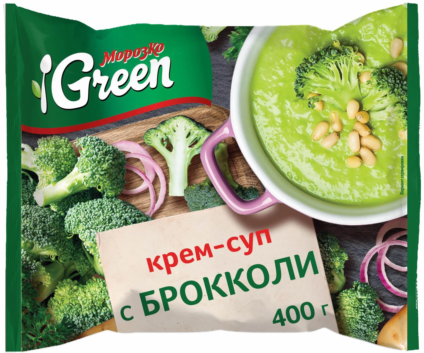 Изображение товара Смесь овощная Морозко Green Крем-суп с брокколи 400г