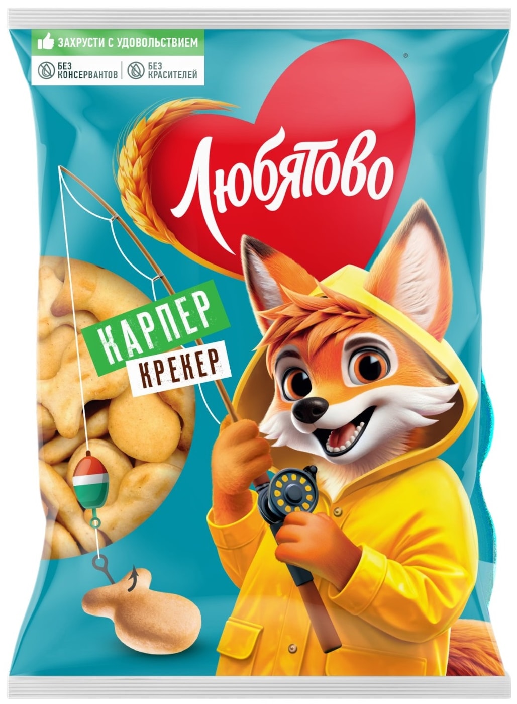 Изображение товара Крекер Любятово Карпер 300г - хрустящее печенье из России