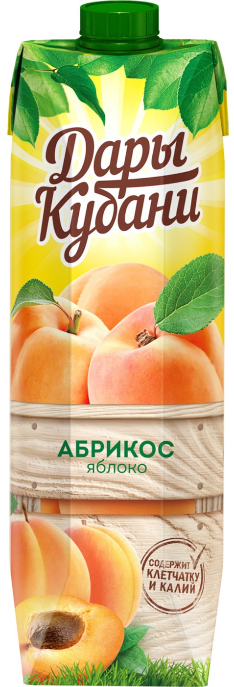Изображение товара Нектар Дары Кубани Абрикос-Яблоко 950мл