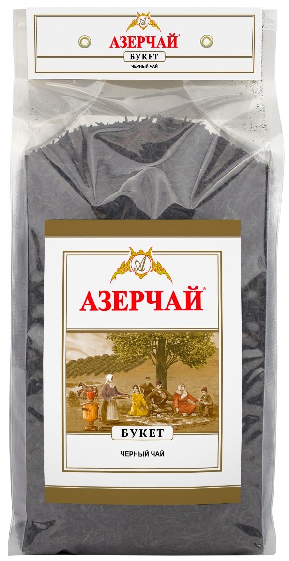 Изображение товара Чай Азерчай черный байховый букет 1 кг - качественный и ароматный напиток