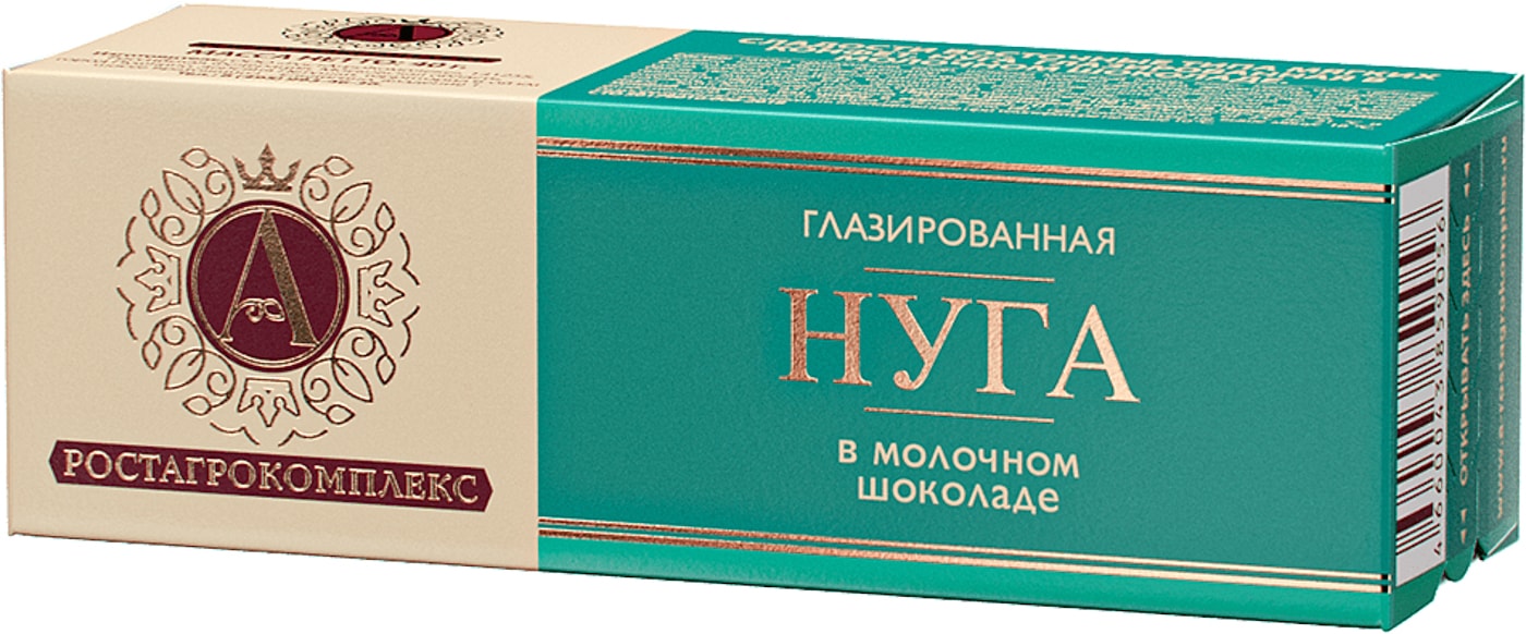 Изображение товара Нуга глазированная А.РостАгроКомплекс в молочном шоколаде 40г