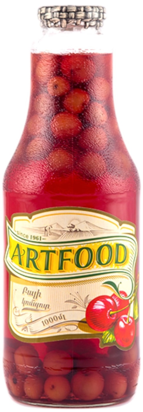 Изображение товара Компот Artfood из вишни стерилизованный 1л