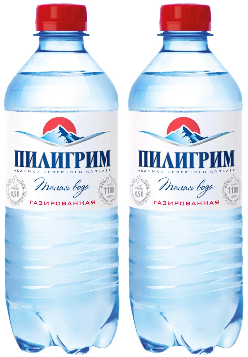 Изображение товара Вода Пилигрим минеральная газированная 500мл - натуральная питьевая вода