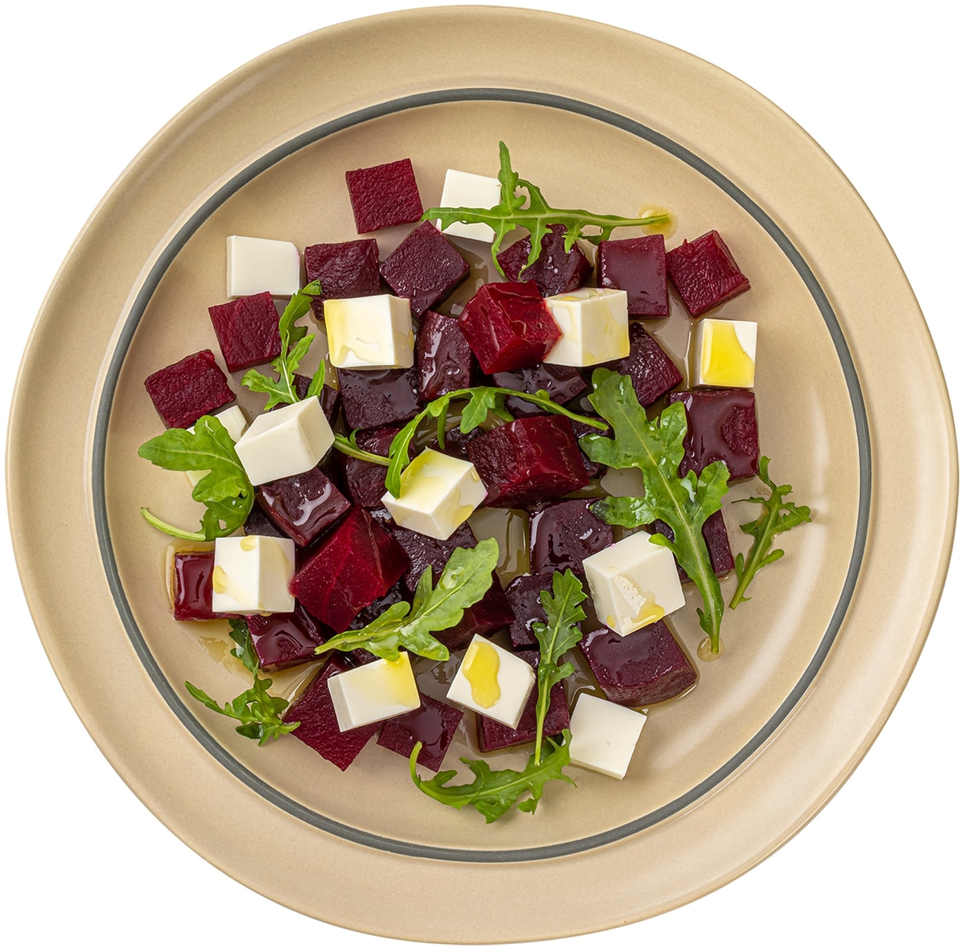 Изображение товара Салат Перекресток Select из свеклы и брынзы с соусом песто 170г