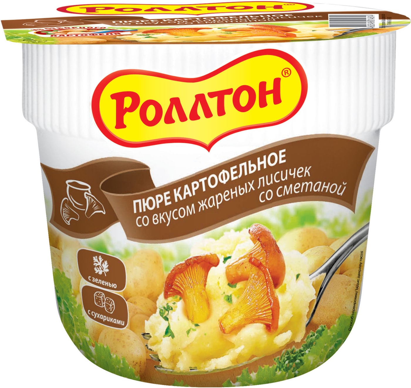 Изображение товара Пюре Роллтон картофельное с жареными лисичками 40г