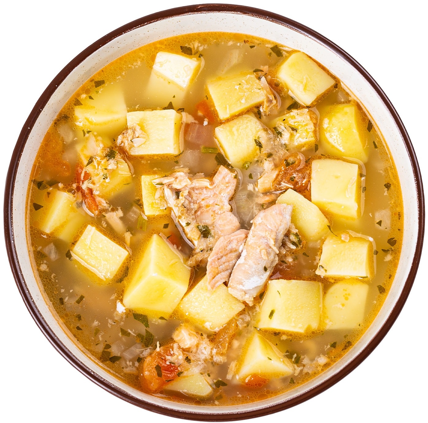 Изображение товара Уха из горбуши 1 кг У Палыча - готовое рыбное блюдо охлажденное