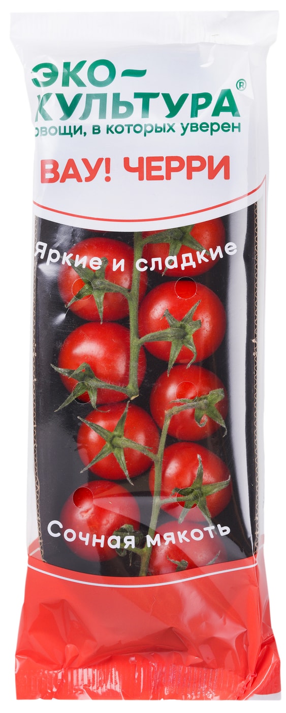 Изображение товара Помидоры черри ЭКО-культура Черри Вау! красные на ветке 200г