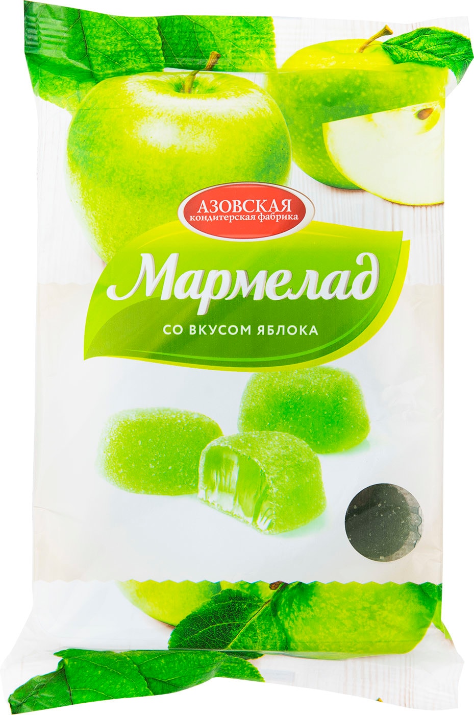 Изображение товара Мармелад Азовская КФ желейный со вкусом яблока 300г