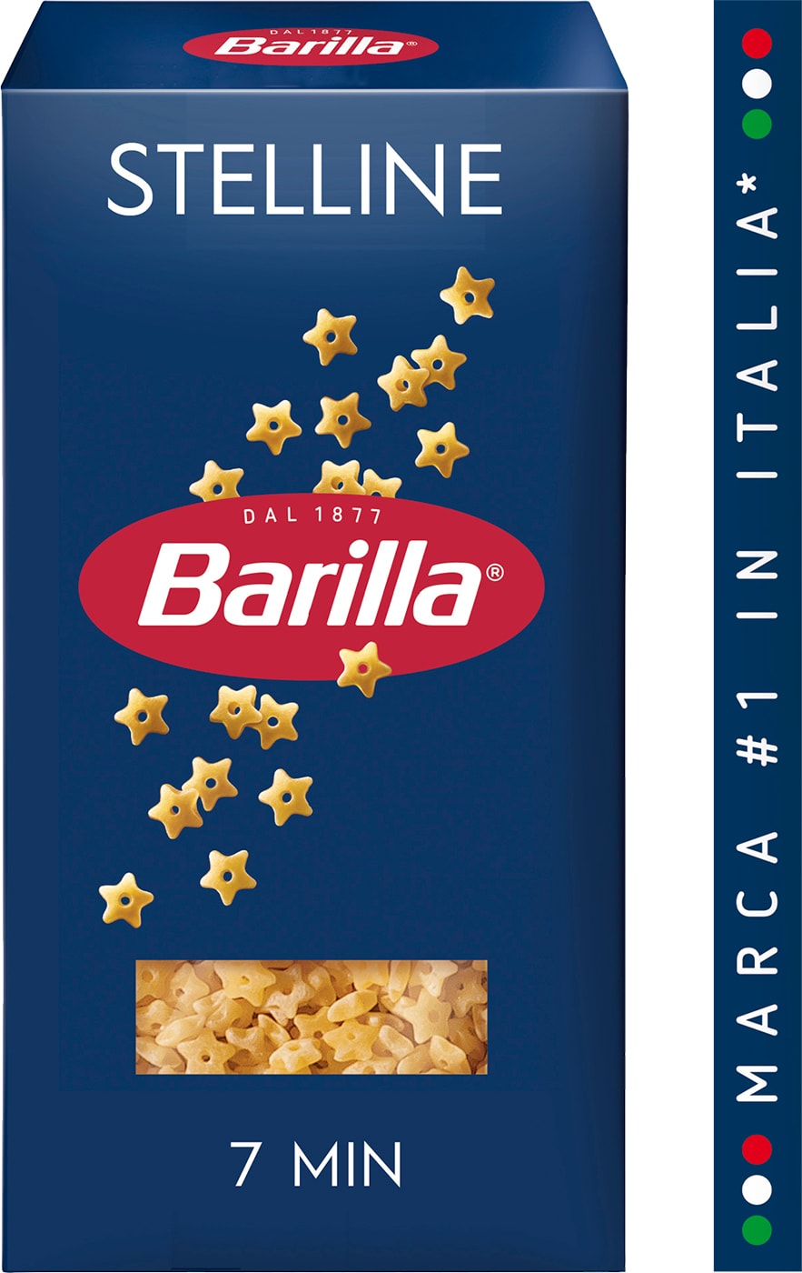 Изображение товара Макароны Barilla Stelline n 27, 450 г, фигурные звездочки из твердых сортов пшеницы