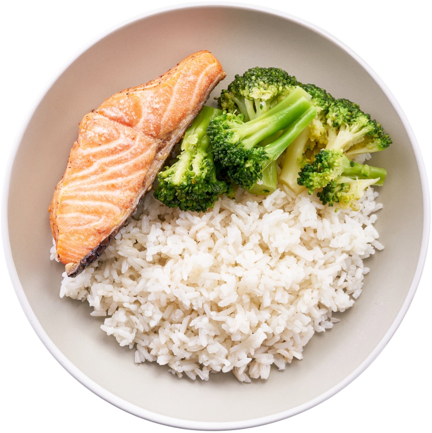 Изображение товара Стейк из семги Level Kitchen с рисом и брокколи 250г охлажденное быстрое питание