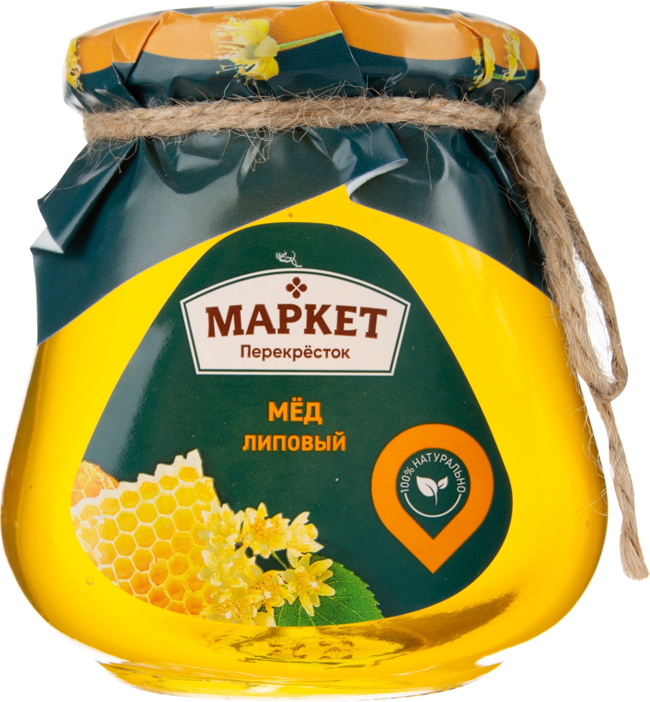 Изображение товара Мед Маркет Перекресток Липовый 350г - натуральный продукт для здоровья