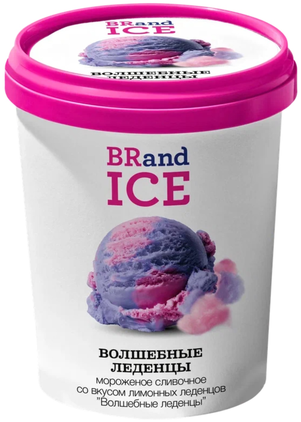 Изображение товара Мороженое BRandICE Волшебные леденцы 9% 550 г сливочное с лимоном