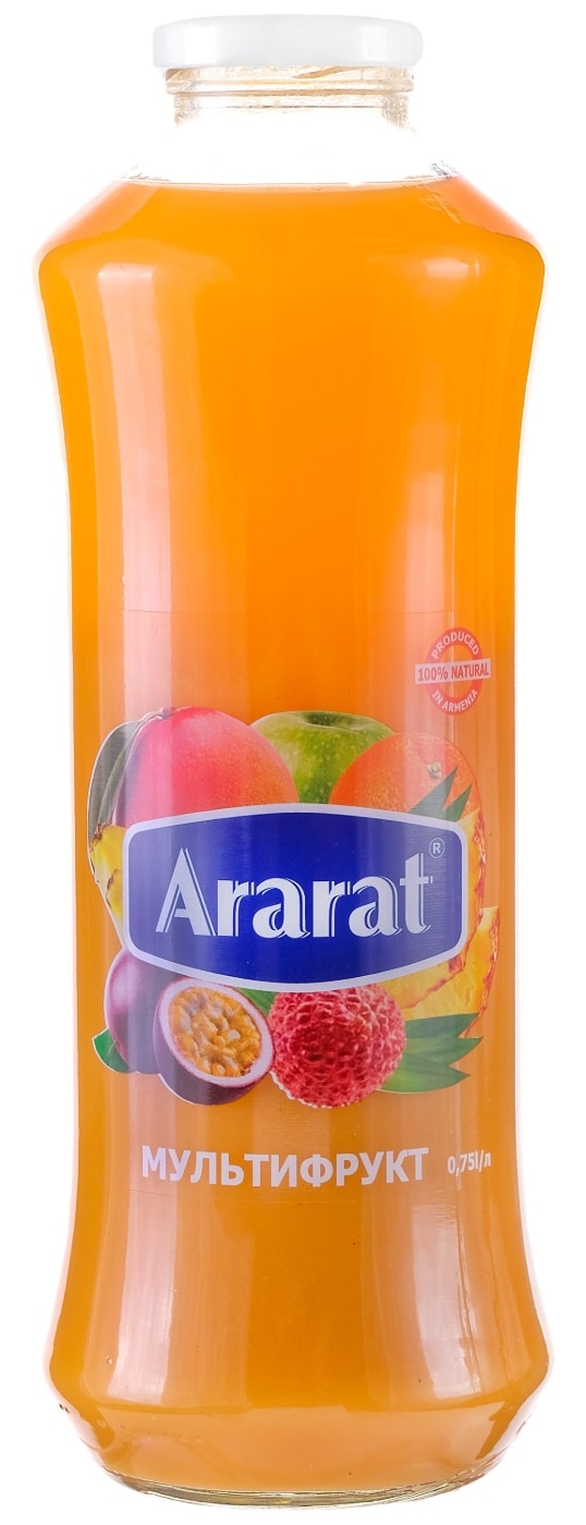 Изображение товара Мультифруктовый сок Ararat 750 мл натуральный вкус