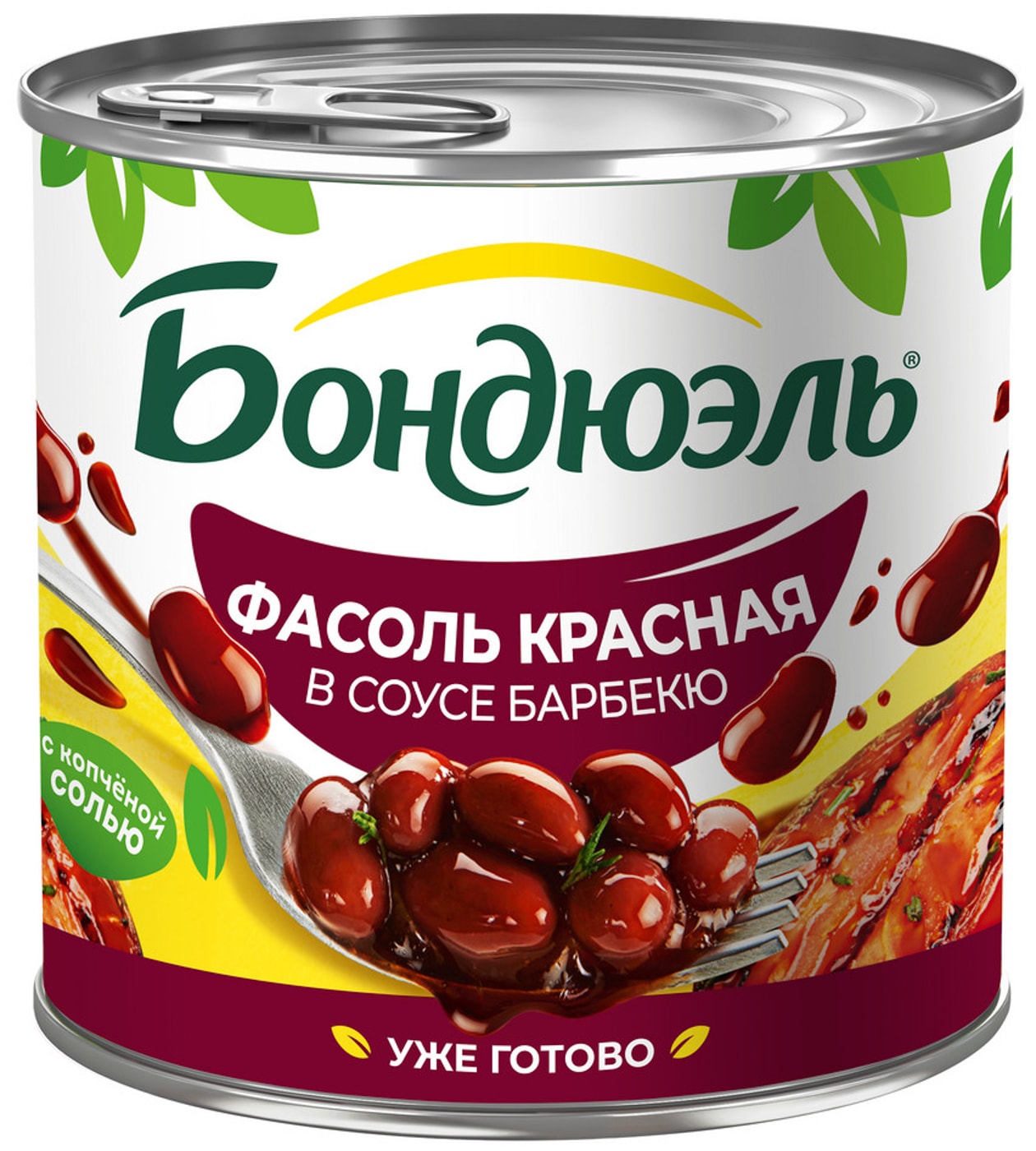 Изображение товара Фасоль Бондюэль красная в томатном соусе Барбекю 400г