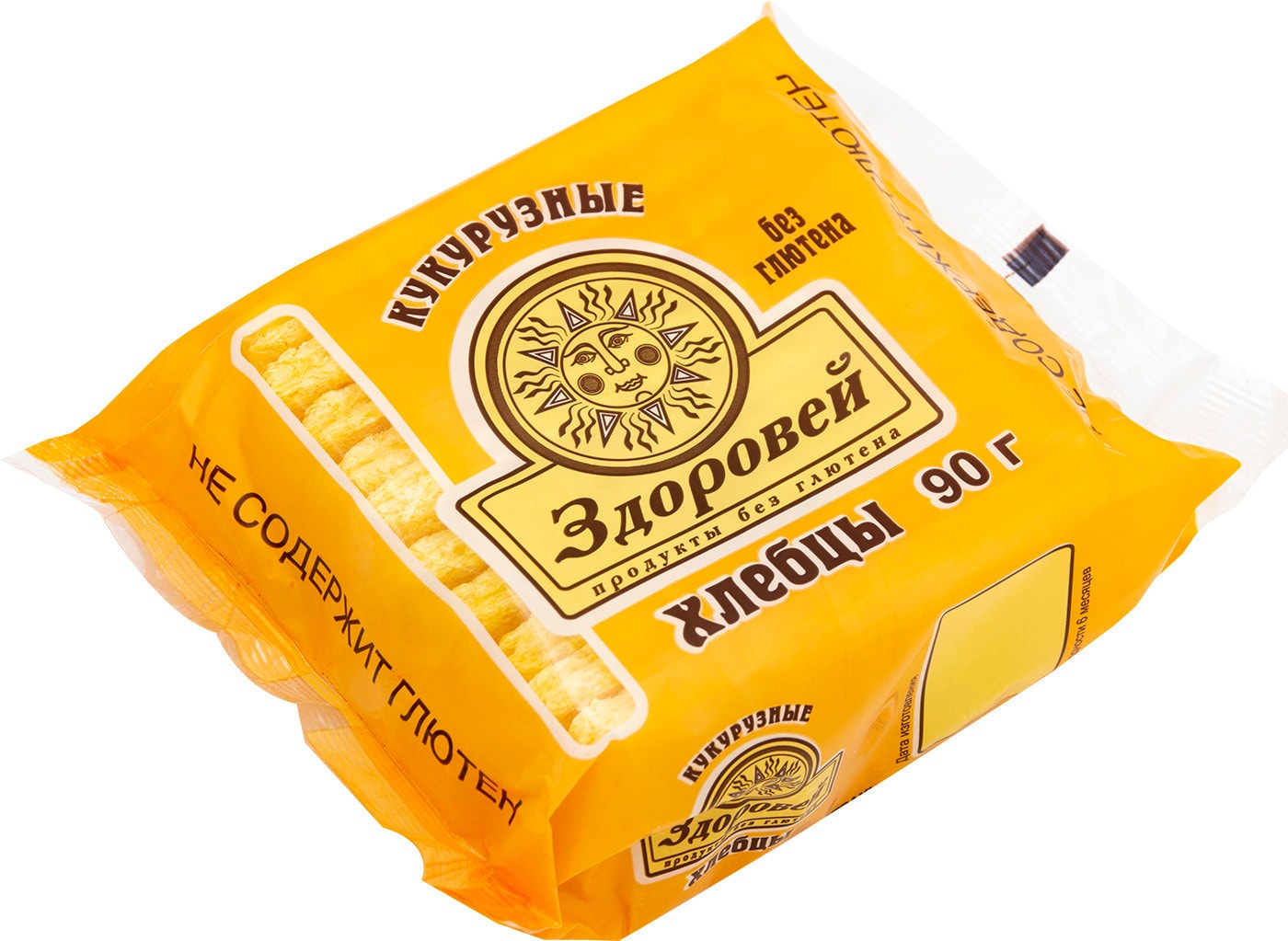 Изображение товара Кукурузные хлебцы Здоровей 90г диетический продукт для диабетиков