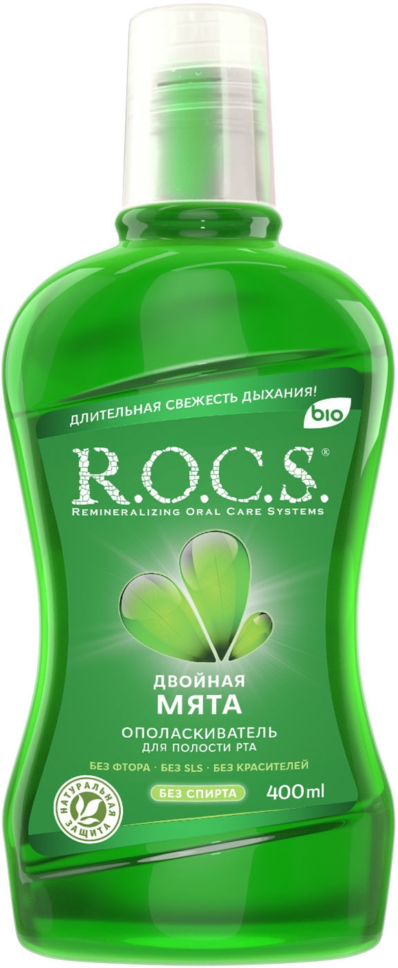 Изображение товара Ополаскиватель для рта R.O.C.S. Двойная Мята 400 мл