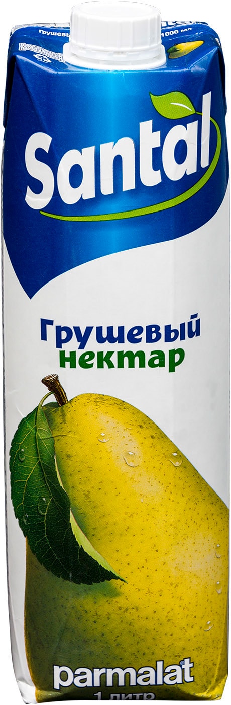 Изображение товара Нектар Santal Грушевый 1л натуральный фруктовый напиток без добавок